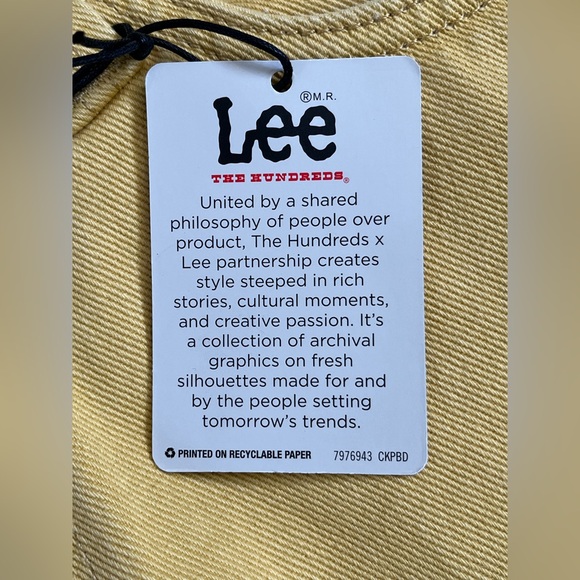 Lee Work Pants x The Hundreds 'Yellow' (size mens W34xL32) - Picture 7 of 15